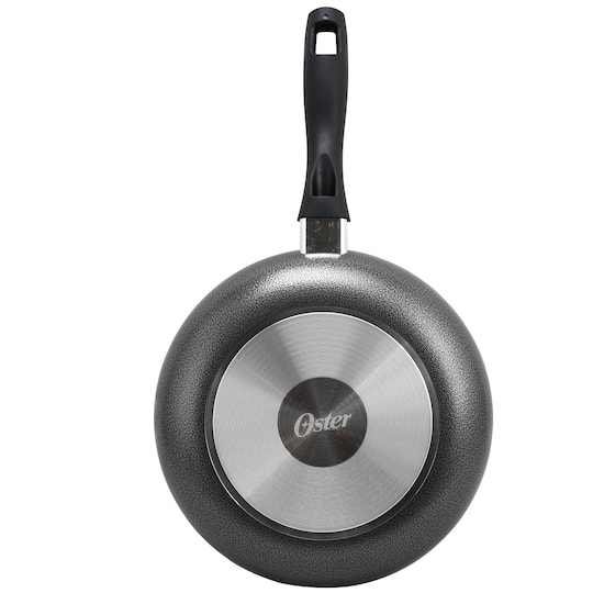 Oster Clairborne 9.5" Charcoal Gray Aluminum Hammer Tone Frying Pan